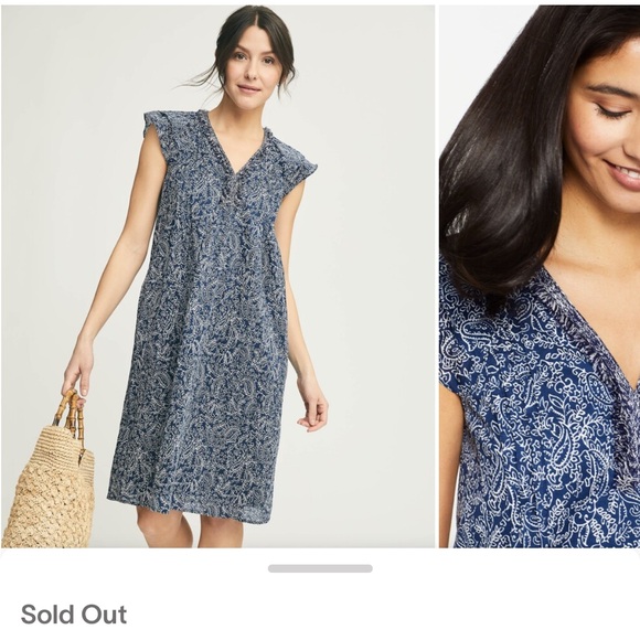 J. McLaughlin Blue Floral Dress - Picture 2 of 5